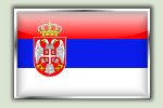 Flagge - Serbien